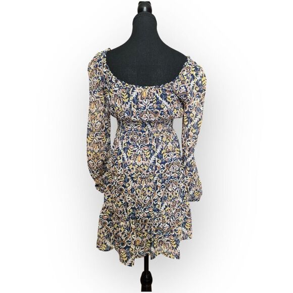 NWOT City Studio Floral Print Mini Dress Blue Small - Picture 8 of 11